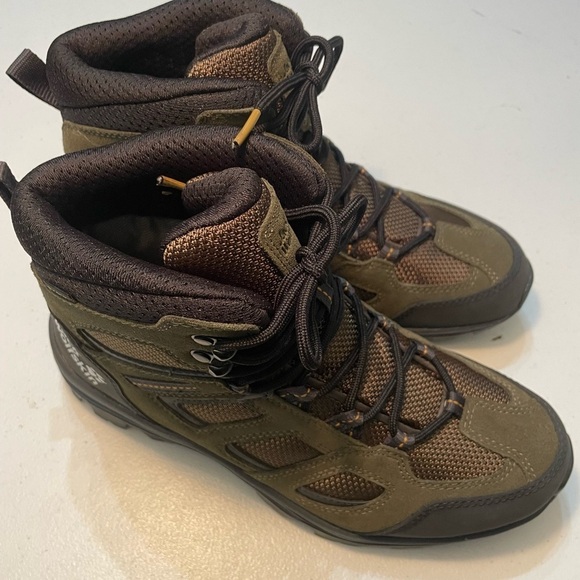 Men\'s Jack Wolfskin Outdoor Adventure Boots - Green Black SB-BG (Nov)